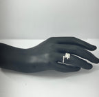 ANILLO HOJA DE OLIVIO CON CIRCONES
