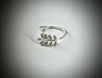 ANILLO HOJA DE OLIVIO CON CIRCONES